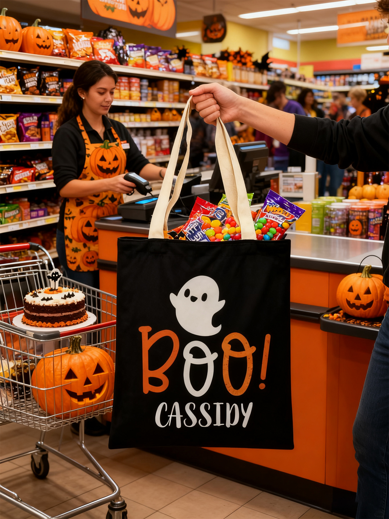 Personalized  Boo Halloween Treat Bag